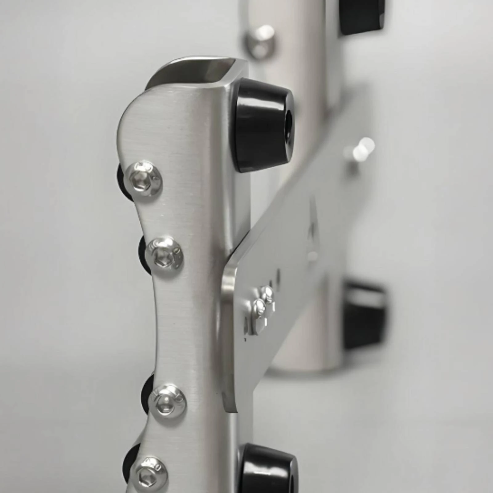 Picture 6: Dumbbell Rack with Roller Cradles Stainless Steel Adjustable Dumbbell Rack Home Gym Equipment Space-Saving Rust-Resistant