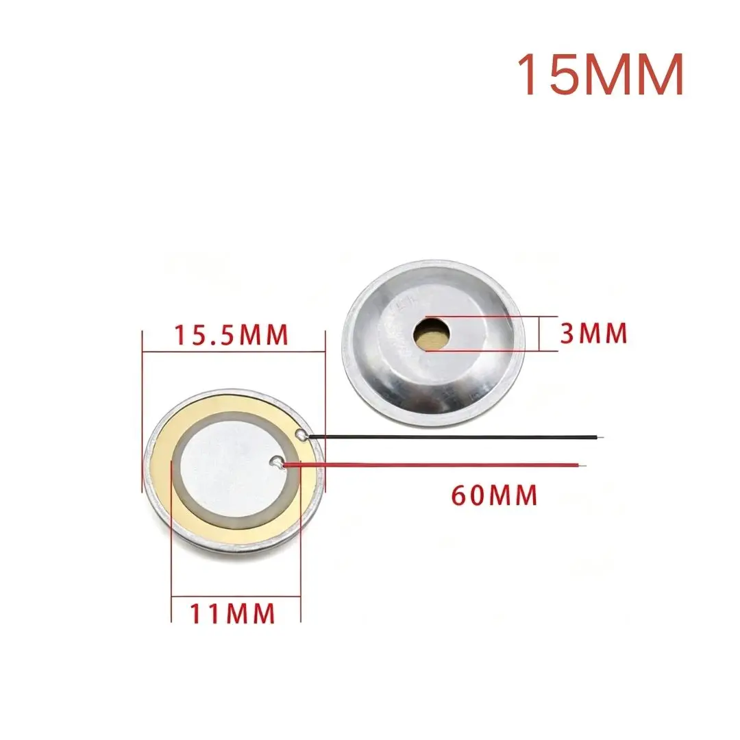 Piezo Ceramic Disc Piezoelectric Wafer Element 10pcs/lot Passive Sounder 12mm 15mm 18mm 20mm 27mm 35mm 50mm DIY Electronic Parts
