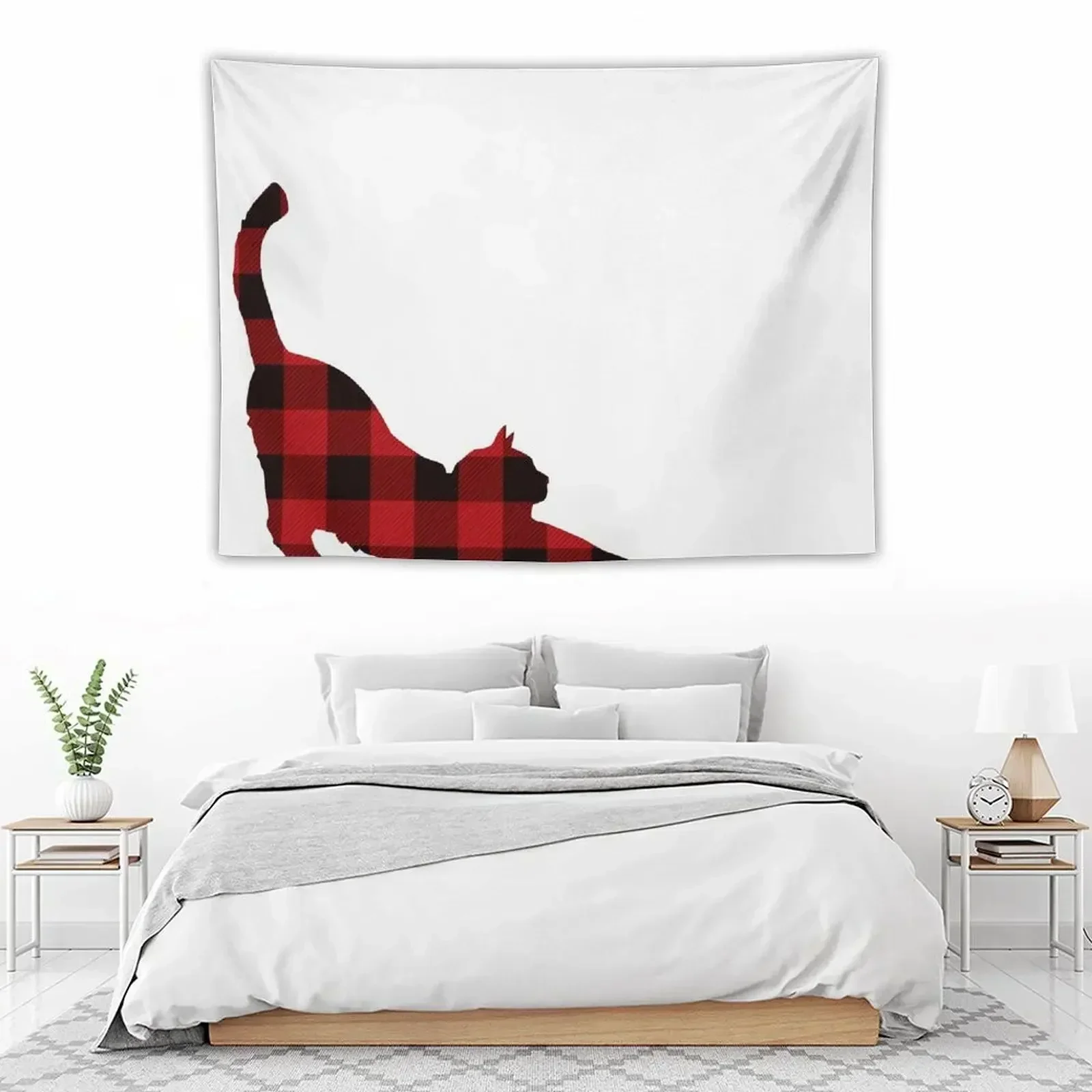 

Plaid Cat Tapestry Room Design Room Decorations Aesthetic Cute Room Things Tapestry