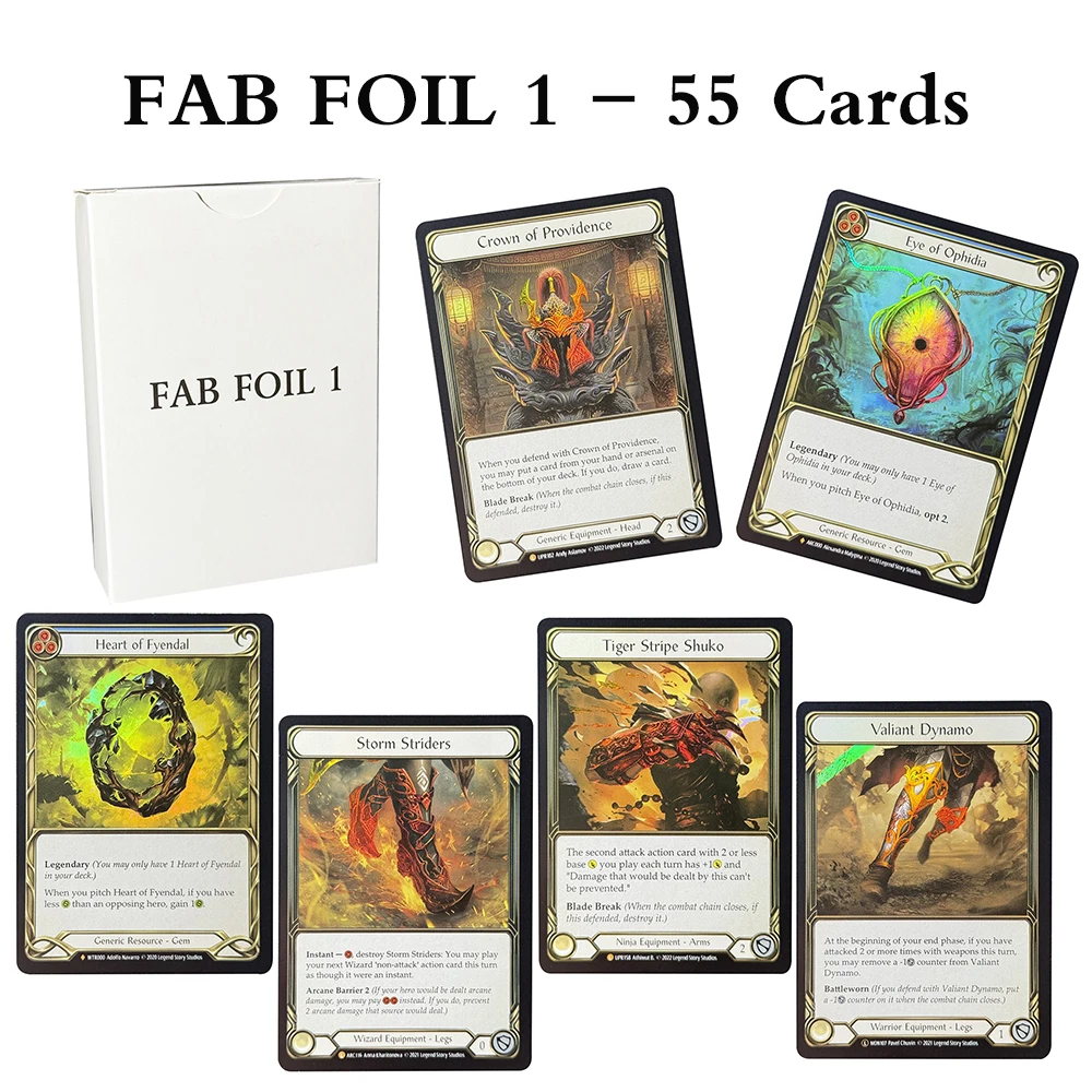 Foil 1 FAB Proxy Cards New Horizon Scabskin Leathers Heart of Fyendal  Enlightened Strike Whole SET 55 Cards - AliExpress 26