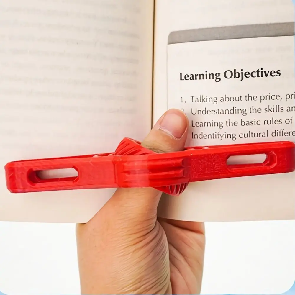 New Plastic Thumb Book Holder Spreader Marking Sign Reading Bookmark Pages Guide Convenient Book Page Holder Student Use
