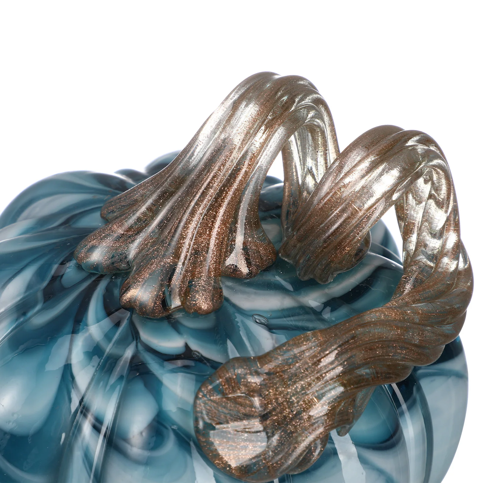 

Glass Pumpkin Ornament Natural Design Desktop Decor Tabletop Glass Pumpkin Craft for Home Decoration Room Decor