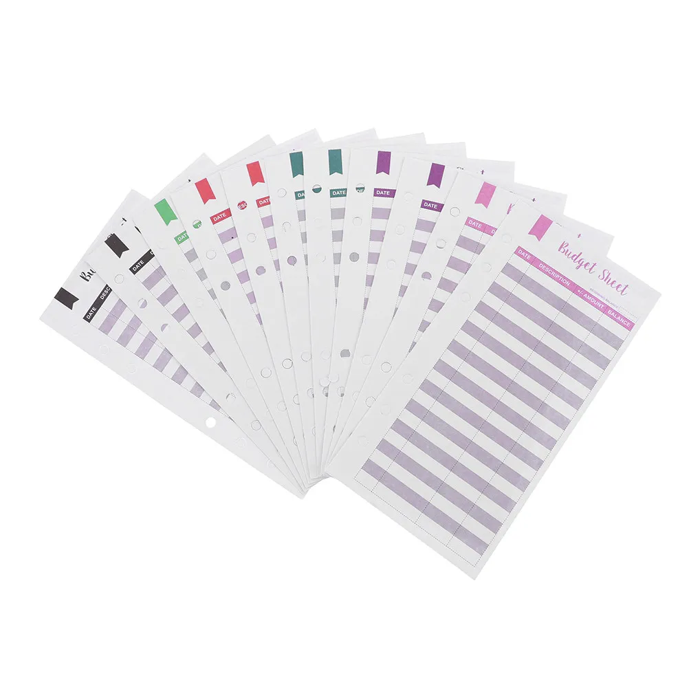 

60 листов формата А6: портативные вкладыши для учета расходов, бюджетные листы для планирования, для бизнеса, путешествий, пикников, автопутешествий