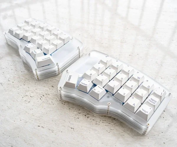 If-corne Mini Split Keyboard Kit Diy Custom 40%2.4g Wireless Hot Plug If-corne Split Kit Hotswap Keyboard Office Game Programmer