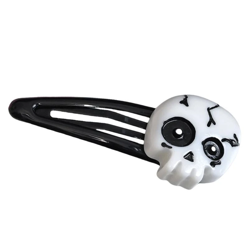 5ASD Skull Skull Hair Clip Resina Cardas