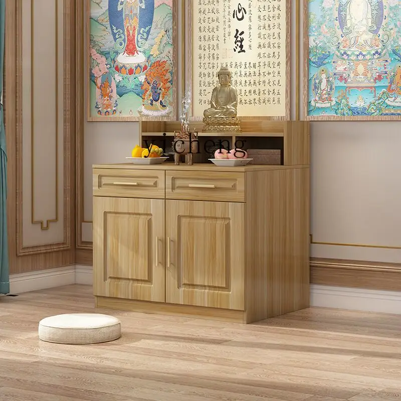 

Zz Buddhist shrine offering table, shrine integrated vertical cabinet, modern simple Guanyin Buddha statue offering table,
