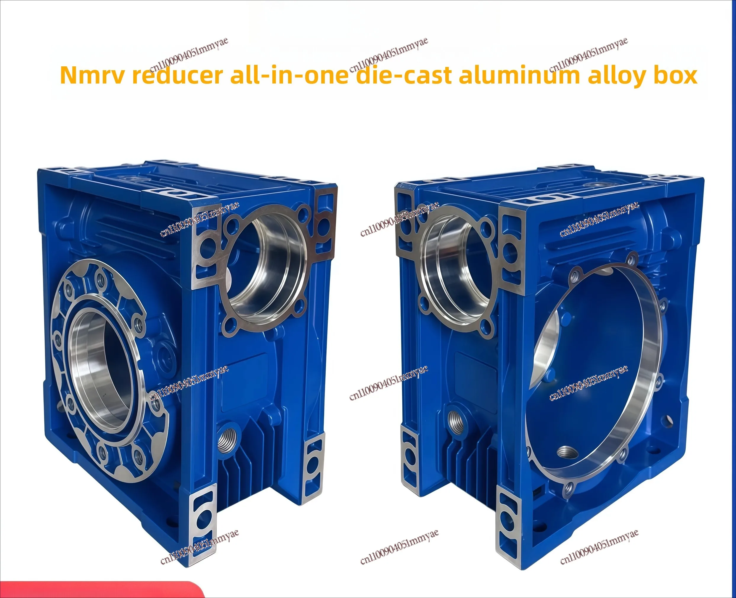 Small worm gear reducer box without end cap flange