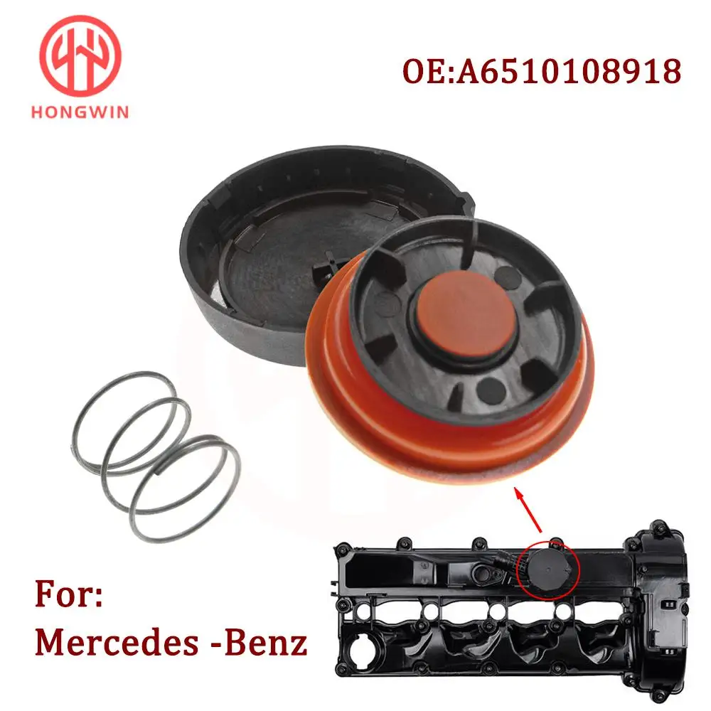 

A6510108918 Car Engine PCV Valve Cover Repair Kit With Membrane A6510109118 6510100630 For Mercedes Benz C E S ML W212 W205 W222