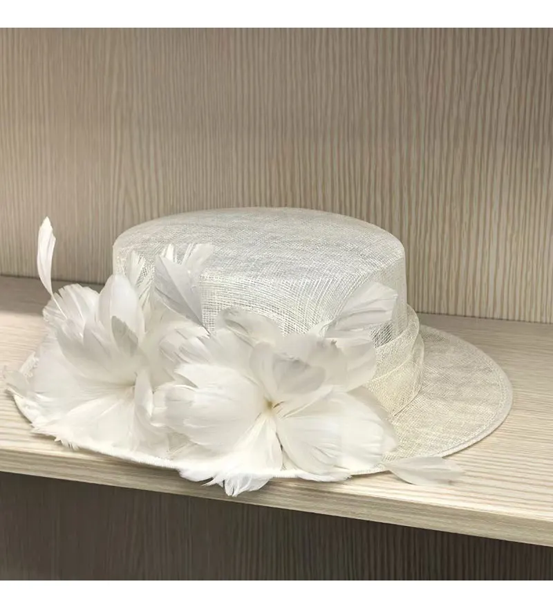 Frühling Sommer Mode Leinen Material Fischer Eimer Hut Für Frauen Bogen Dekoration Flache Top Fedora Hut Elegante Qualität Sonnenhut – Detail 9