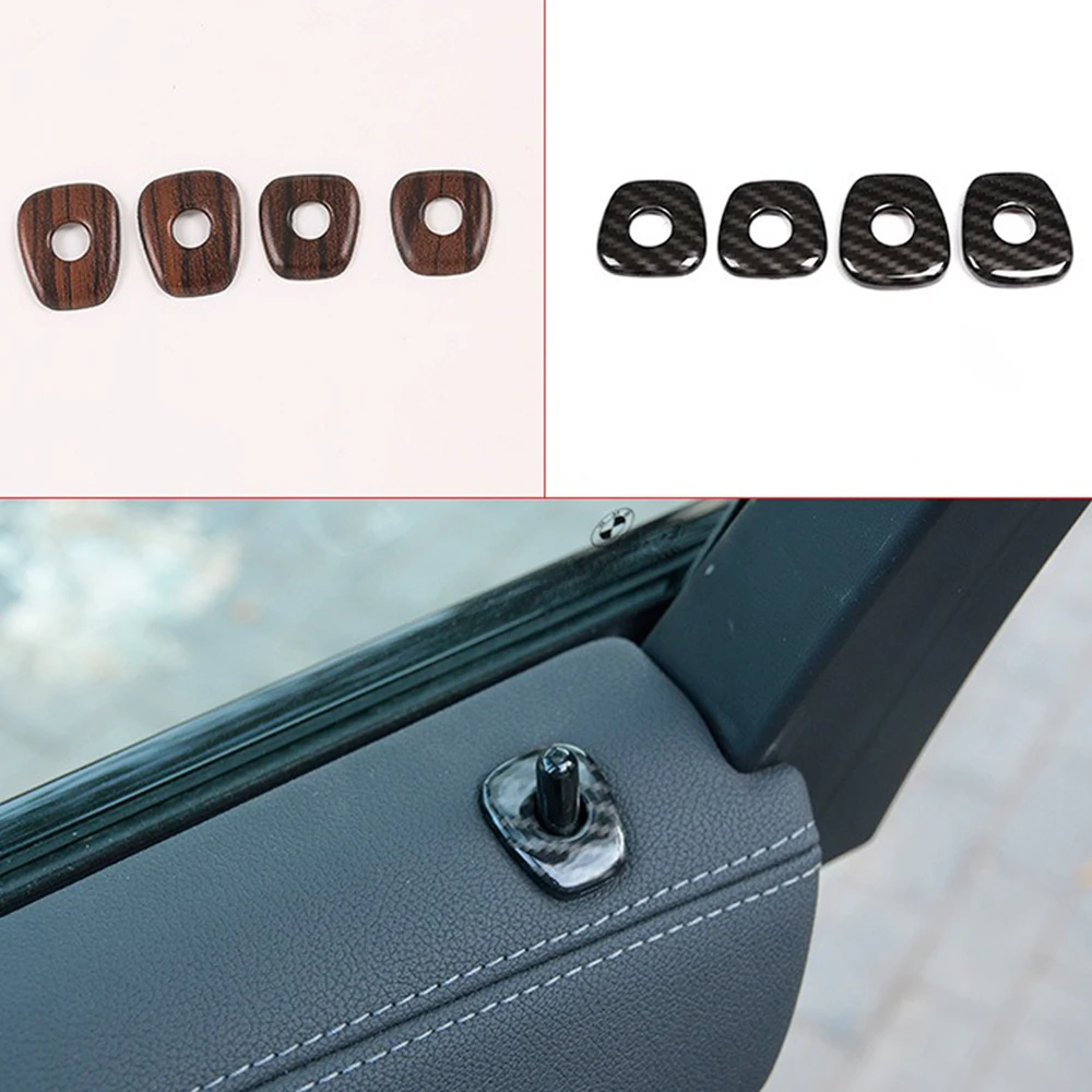 ABS 4PCS Car Door Lock Pins Pin Cover For BMW G02 G01 X3 X4 2018-2020 Accessories Car Interior Accessories