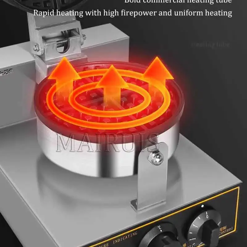 ماكينة صنع الوافل الكهربائية ذات لوحة واحدة، ماكينة صنع مخروط الآيس كريم المقرمش، ماكينة صنع الوافل، مخروط الآيس كريم، أجهزة المطبخ