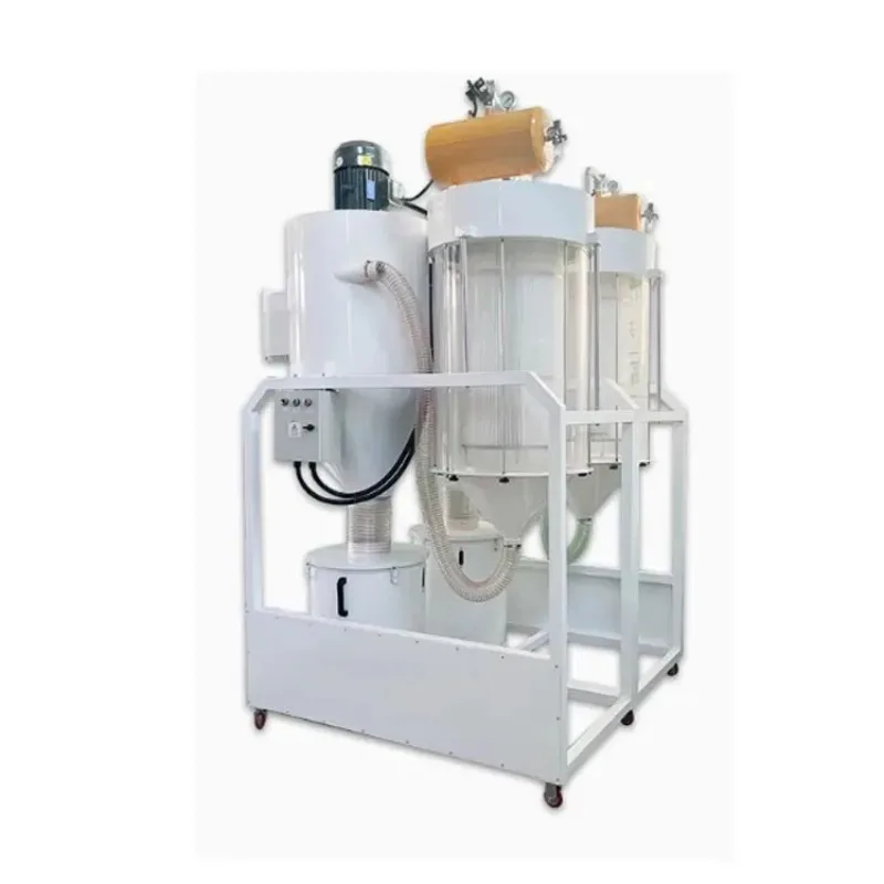 New Three Phase Carbon Steel 5 Two-Stage Hepa Filtration Cyclone Dust Collector for Furniture and Wood Factories