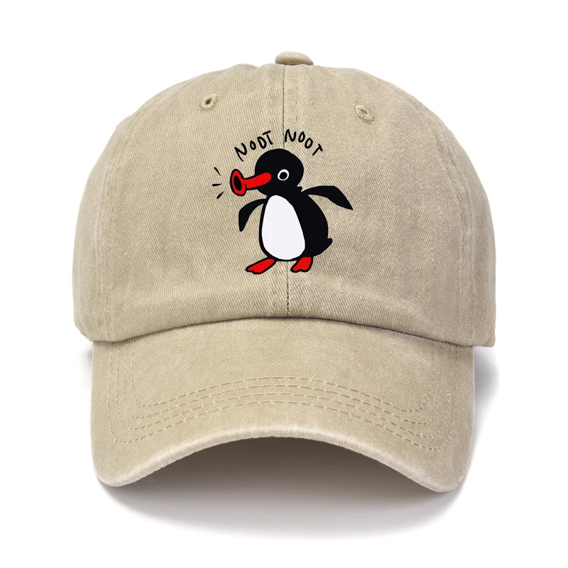 Noot Czapka z daszkiem Męskie Kapelusze Damskie Daszek Ochrona Snapback Pingu Pinga Penguin TV Czapki