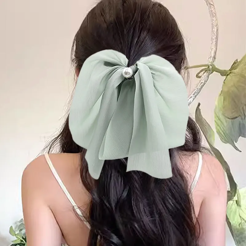 النسخة الكورية الجديدة المتضخم اللؤلؤ القوس دبوس الشعر القبعات الكورية الإنترنت المشاهير عودة مشبك للرأس دبوس الشعر مزاجه