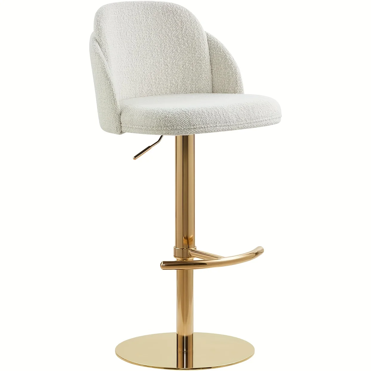 Set di 2/3 sgabelli da bar, sgabello da bancone girevole con 360 °   Sgabelli da cucina moderni imbottiti con rotazione e altezza regolabile