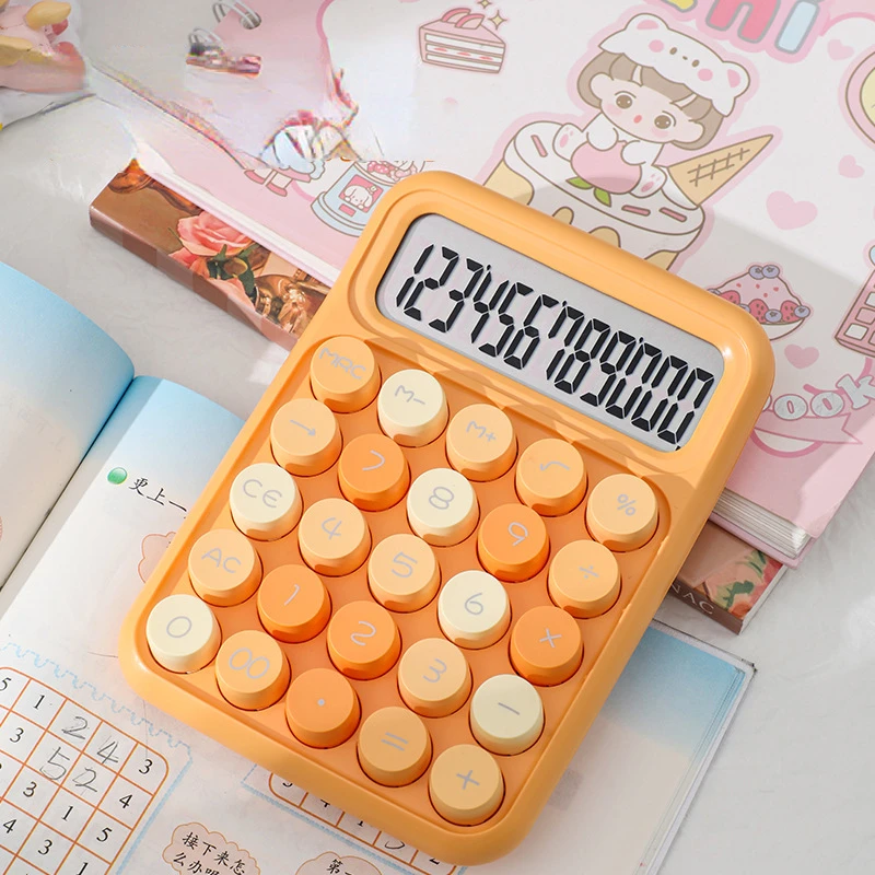 Dopamine calculator mechanical keyboard Large Display Mechanical Dot Keyboard Back To School Supplies Students/Finance