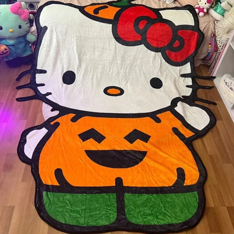 

Christmas Gift Anime Hello Kitty Blanket Adorns Cute Girl Room To Keep Warm Blanket Soft Blanket Portable Anti-Pilling Picnic