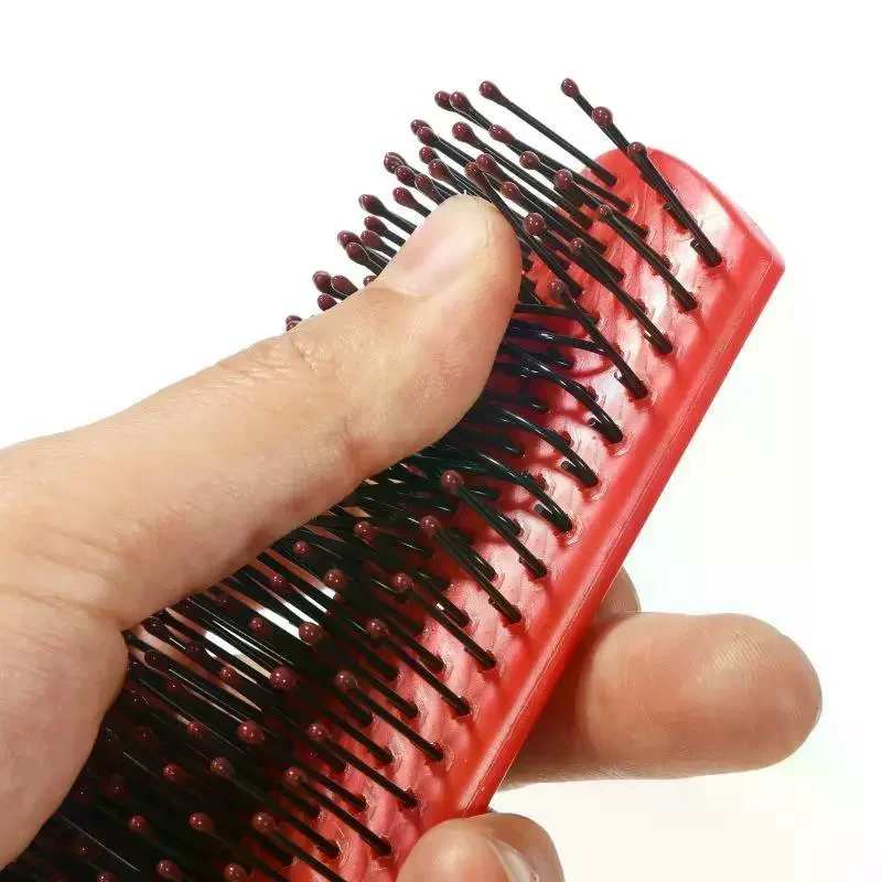 Massage Hair Brush Plastic Detangling Brush Hairdressing Comb Rib Comb For All Hair Types For Men And Women 1Pcs