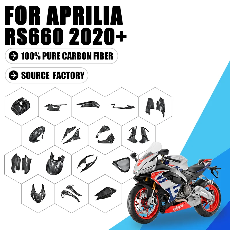 

For Aprilia RS660 RS 660Full Carbon Fiber Modified Parts Full Car Fairing Kit Motorcycle Accessories Twill weave glossy