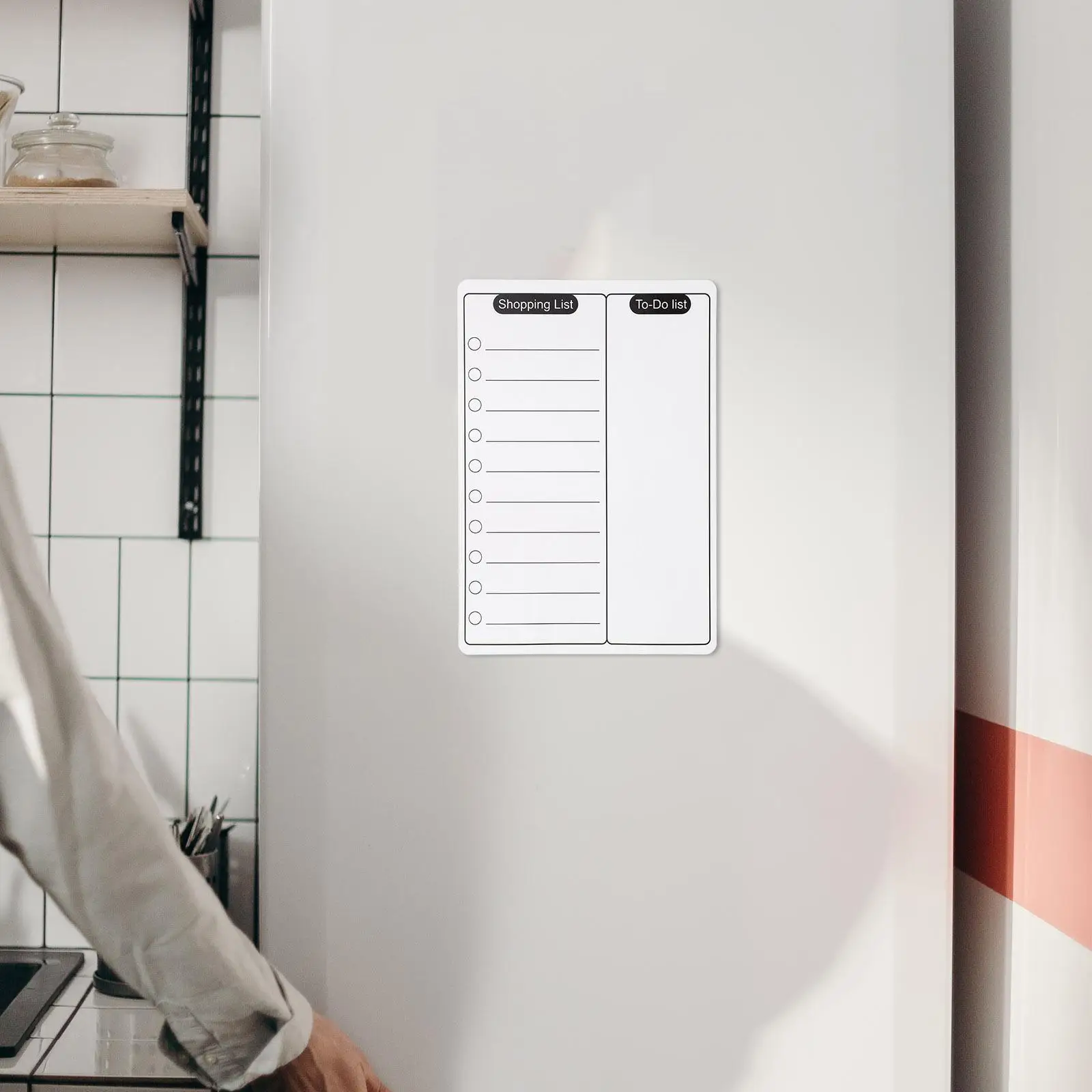 Magnetic Dry Erase Board Fridge Notepad Rewritable Whiteboard for Shopping List Planner Magnetic Note Pad Simple Design