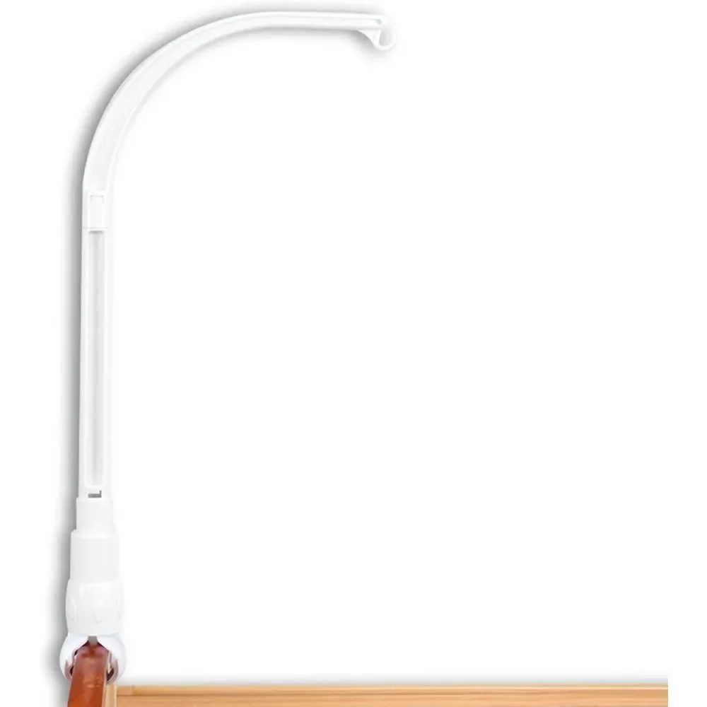 Baby Crib Mobile Holder Adjustable Rotating Arm Nursery Toy Hanger Wind Chime Music Box Bracket Infant Bed Decor Stand