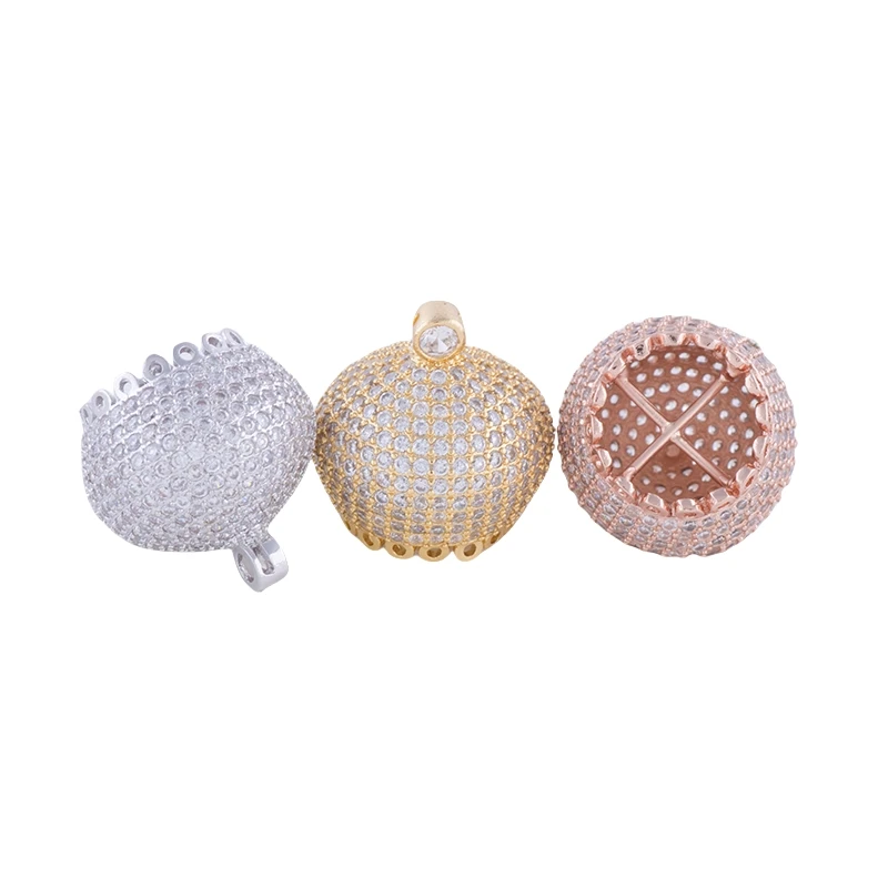 Juya DIY Pearls Necklace Components Handmade Decorative Crown Connector Pendants Accessories For Women Tassels Jewelry Making