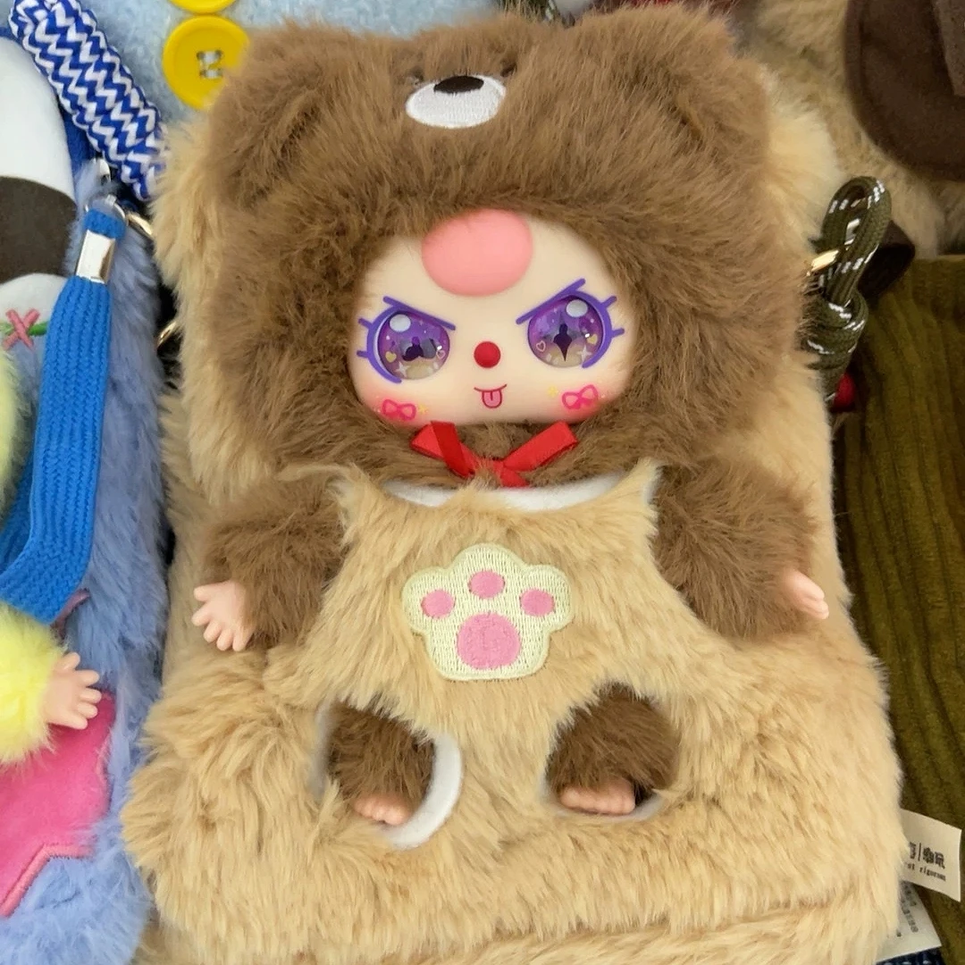 

Genuine Baby Three Travel Mobile Phone Bag Series Blind Box Cute Doll Crossbody Bag Plush Model Pendant Decoration Toy Gift
