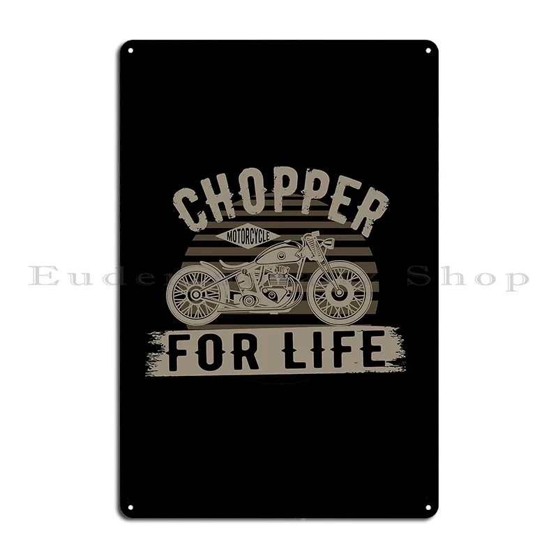 Chopper For Live Metal Plaque Designer Design Cinema Wall Cave Printing Tin Sign Poster