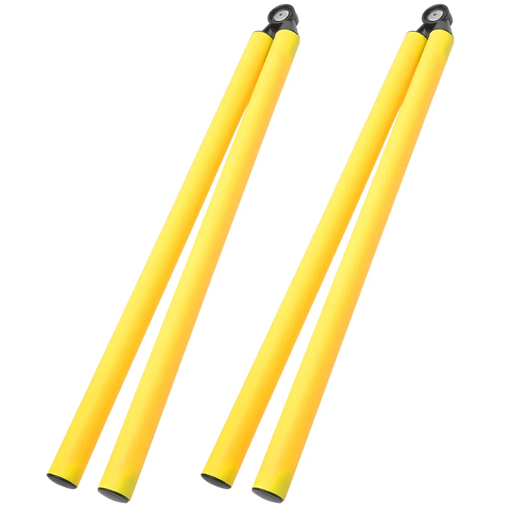 

2 Pcs Football Training Rod Soccer Agility Tool Poles Equipment Supplies Folding Hurdling for