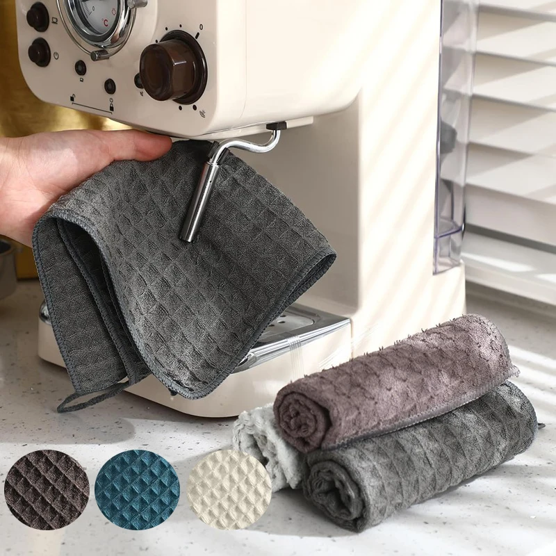Paño de Limpieza para Cafetería, Barista, Super Absorbente, de Microfibra, para Cocina, Hogar, Herramienta de Limpieza para Cafetera