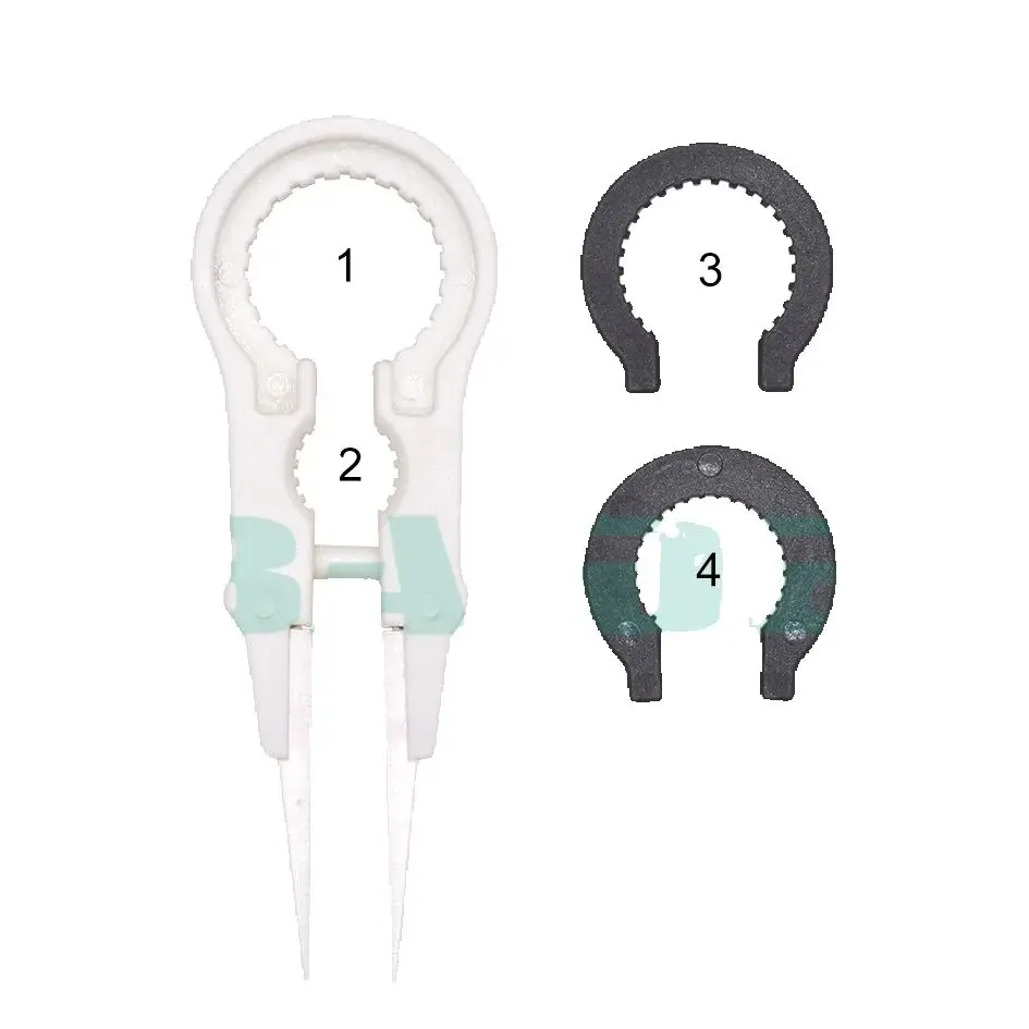 

3 in 1 Heat Resistant Weezer Multifunctional Steam Vaper Ceramic Insulation Head Tweezers Forceps for E-cigarette 100pcs/lot