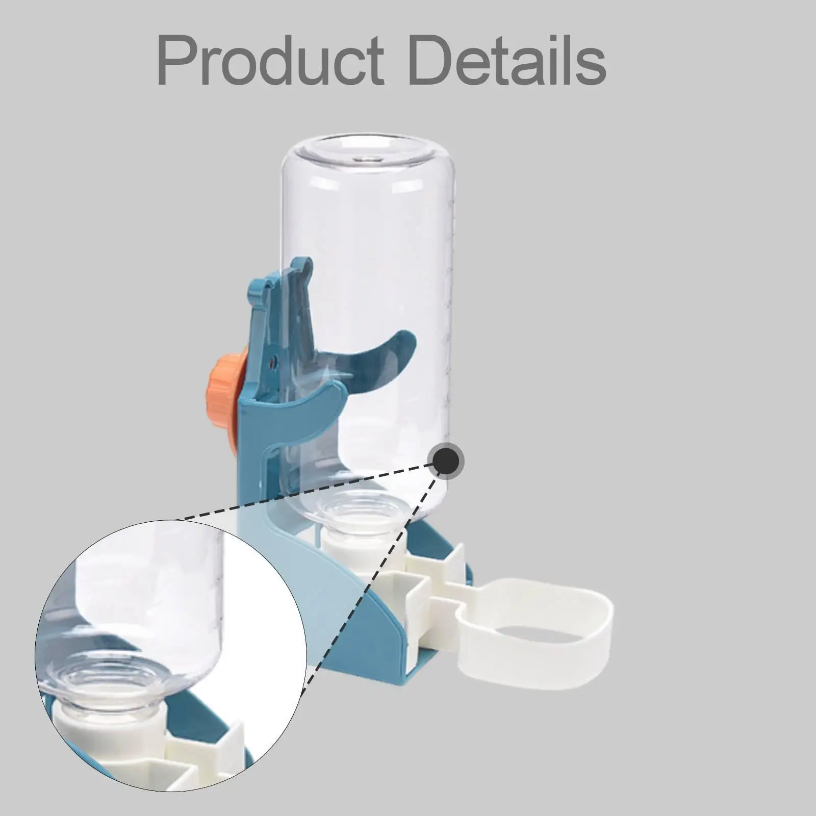 

Compact Hanging Pet Water Feeder Automatic Plastic Water Dispenser Easy to Maintain Cage Drinking Tool for Hamster Rabbit