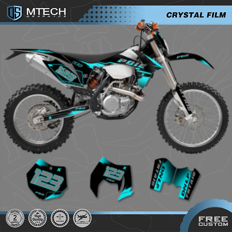 DSMTECH Motorcycle Graphics Background for KTM 2012 2013 EXC 2011 2012 SX SXF 125 250 300 450 Decals Stickers Kits 007