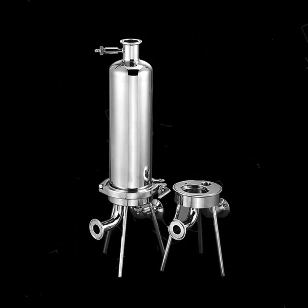 

One round 10" SS 316L Stainless Steel filter housing for Sanitary Liquid Filtration