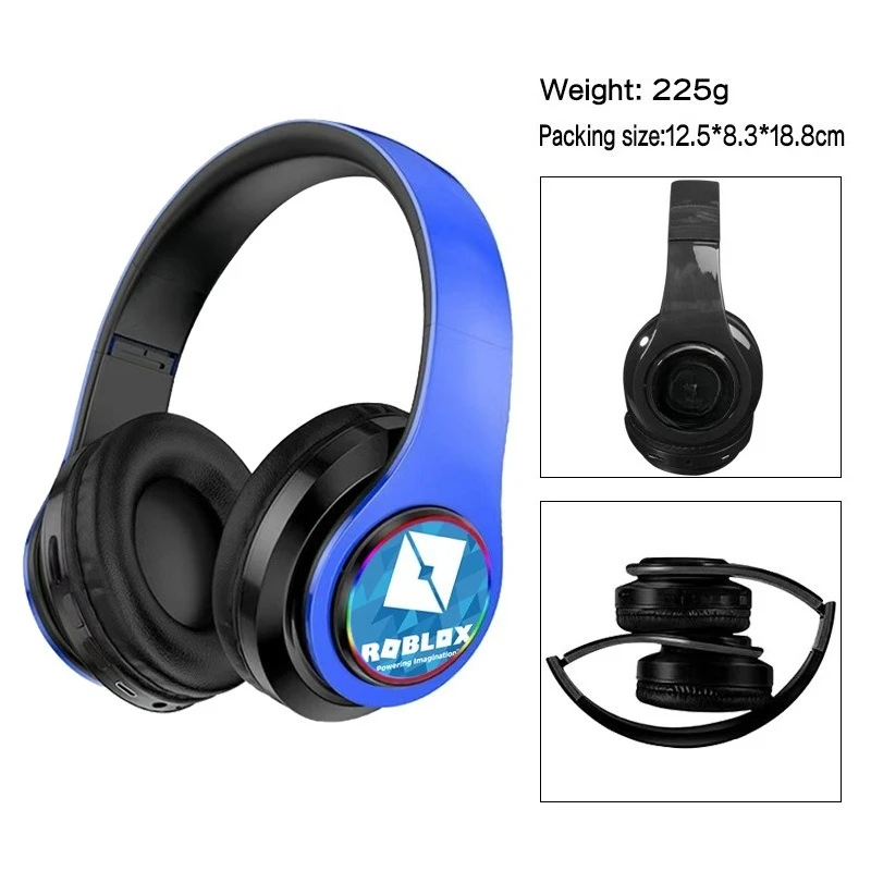 Game Anime Peripheral Roblox Cartoon Earphones Head Mounted Portable Headphones Student Birthday Gifts view 3