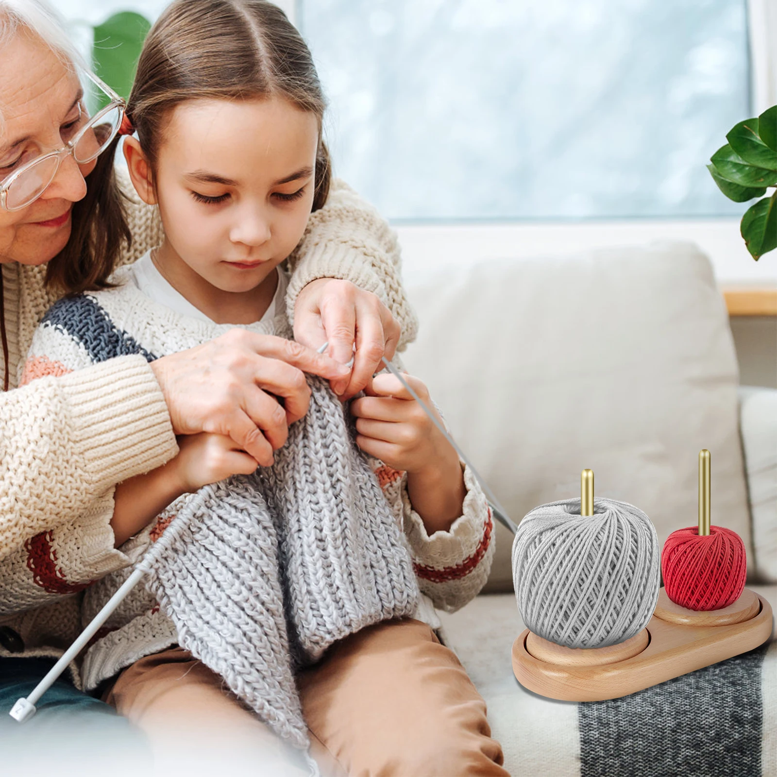 Yarn Ball Holder Rotatable Woo - Embroidery Yarn ulasan dan harga