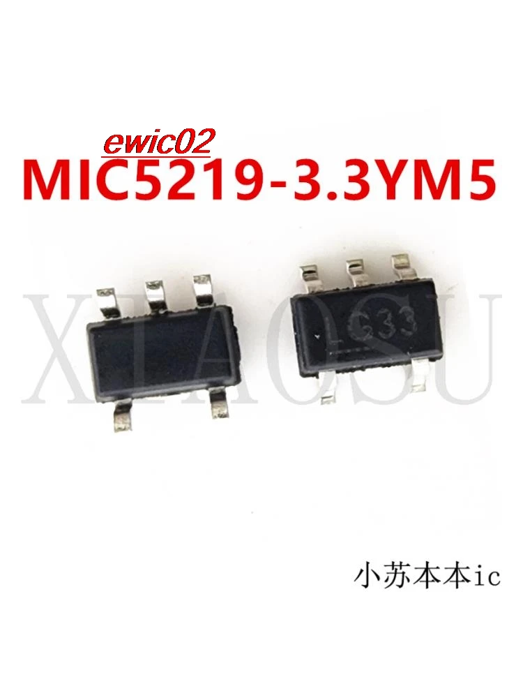 10pieces Original stock  MIC5219-3.3YM5  LG33 SOT23-5 IC