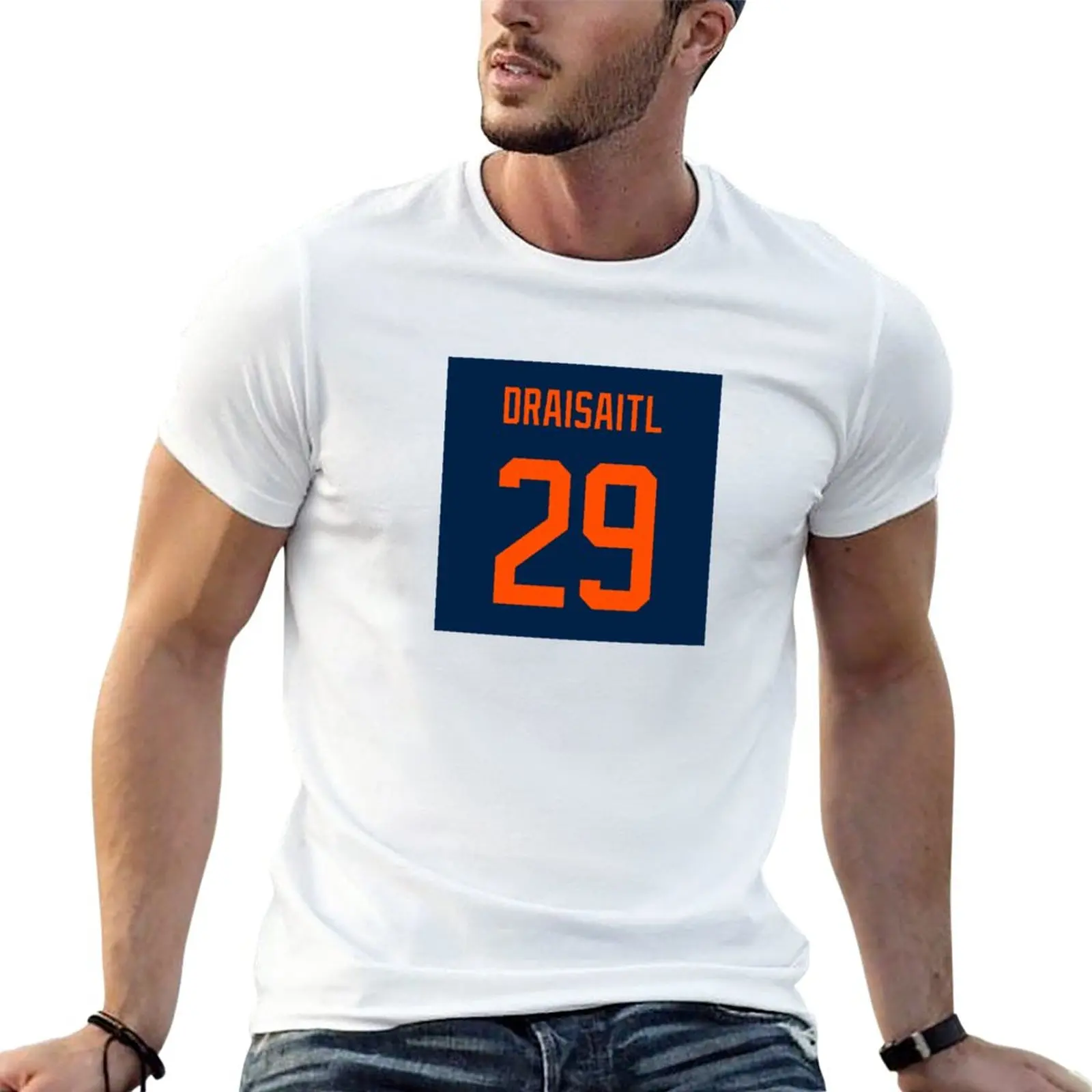 New Leon Draisaitl Blue Alt T-Shirt plus size t shirts T-shirt for a boy summer tops t shirt for men