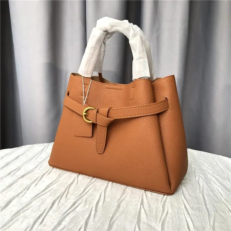 

High Capaci Top Layer Cowhide Leather Tote Bag Casual Crossbody Bag Luxury Commuting Women's Bag Soft Handle Briti Sle