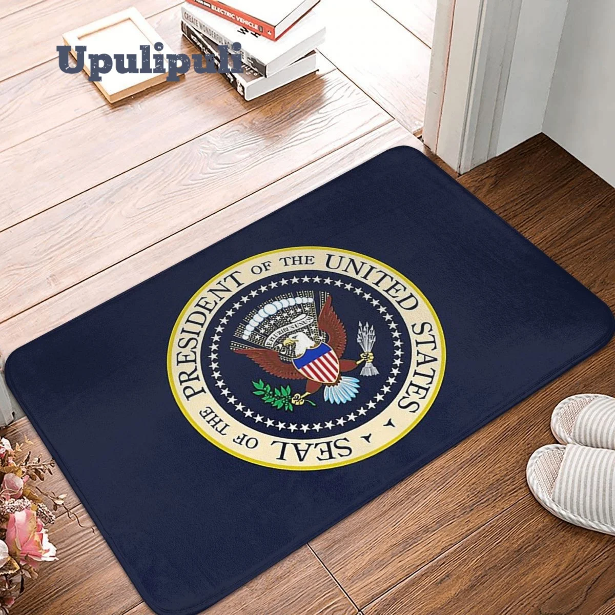 

Seal Of The President Of The United States Doormat Flannel Rug Anti-Slip Welcome Mats for Living Room Bathroom Balcony Mats