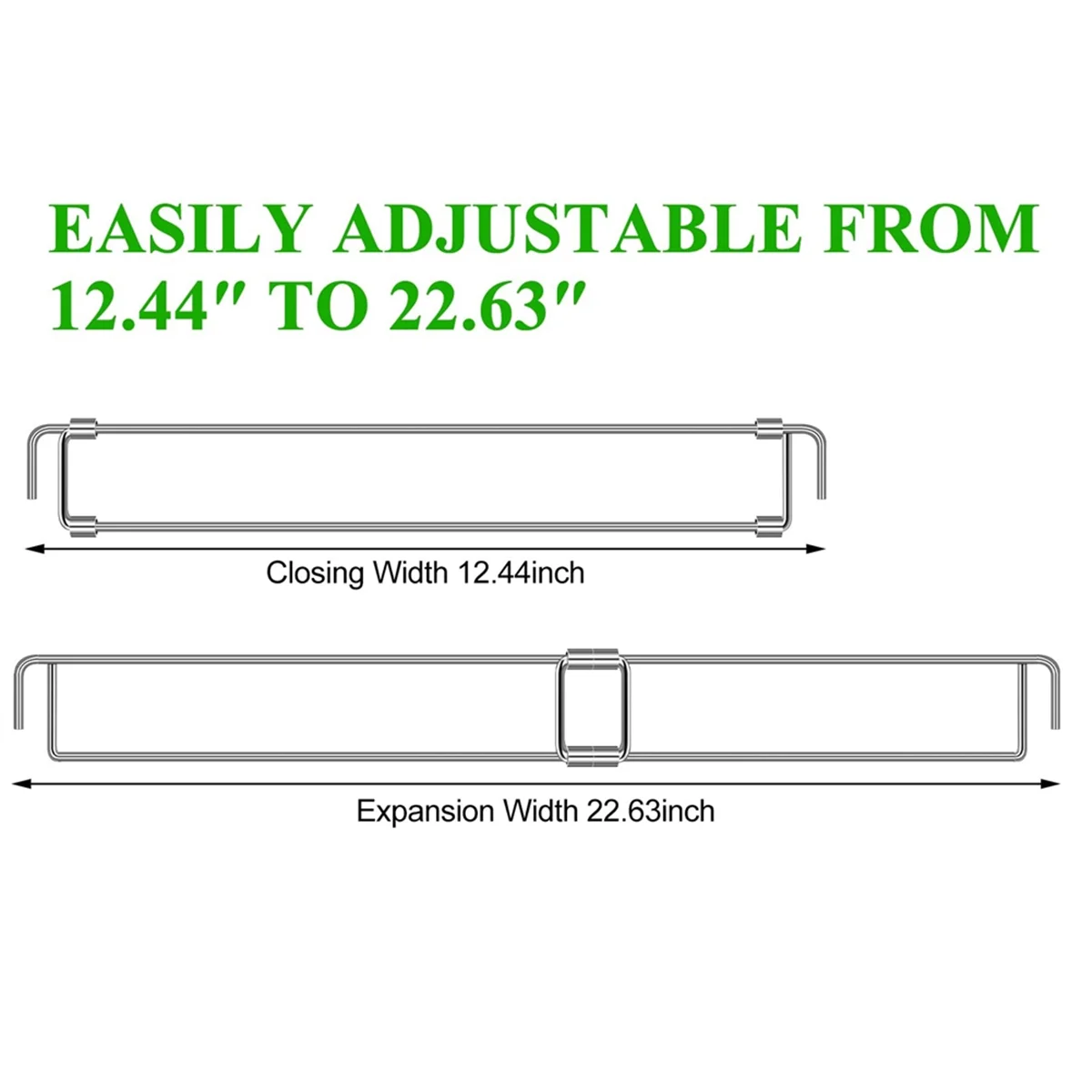4 ชิ้น RV ตู้เย็นบาร์ 12.44-22.63 นิ้วสแตนเลส RV ตู้เย็นความตึงเครียดแท่ง RV ตู้เย็นอุปกรณ์เสริม