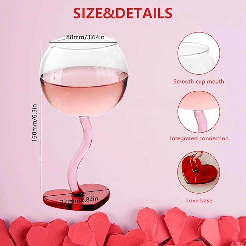 High aesthetic and caring white wine high footed glass, red wine glass, household light luxury Valentine's Day wedding gift.zwq