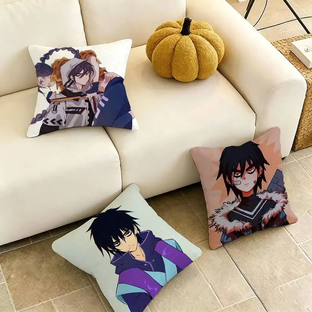 

Scissor S-Seven Anime Square Double-Sided printed Pillow Case Bedroom Bedside Pillow Sofa Cushion Cover Gift