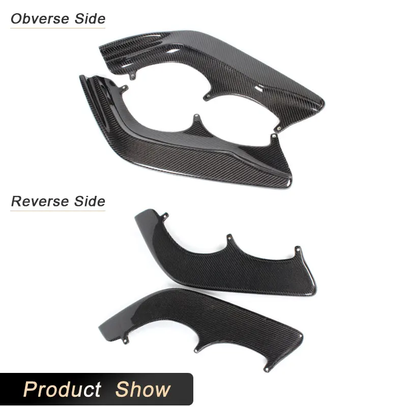 Car Front Bumper Splitters Spoiler for Lexus IS IS250 2011 2012 2013 Car Front Splitters Lip Side Aprons Body Kits Carbon Fiber