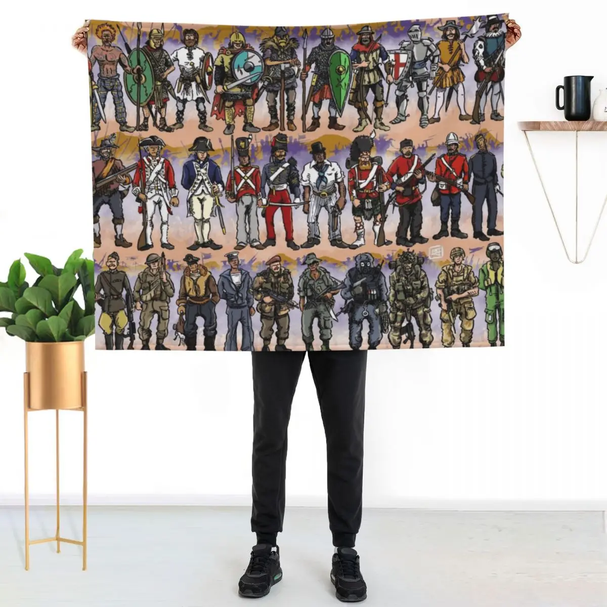 British Military Uniforms Through The Ages Throw Blanket Furry Extra Large Throw Giant Sofa Tourist warm for winter Blankets