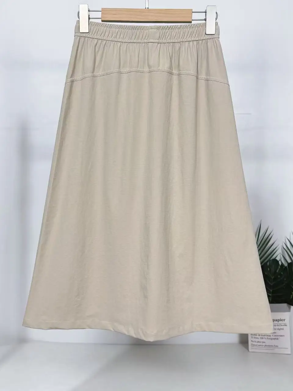 Quick Dry A-Line Skirt Women's Outdoor Casual Sun Protection Workwear Half-length Umbrella Skirt High Waist Spring Summer