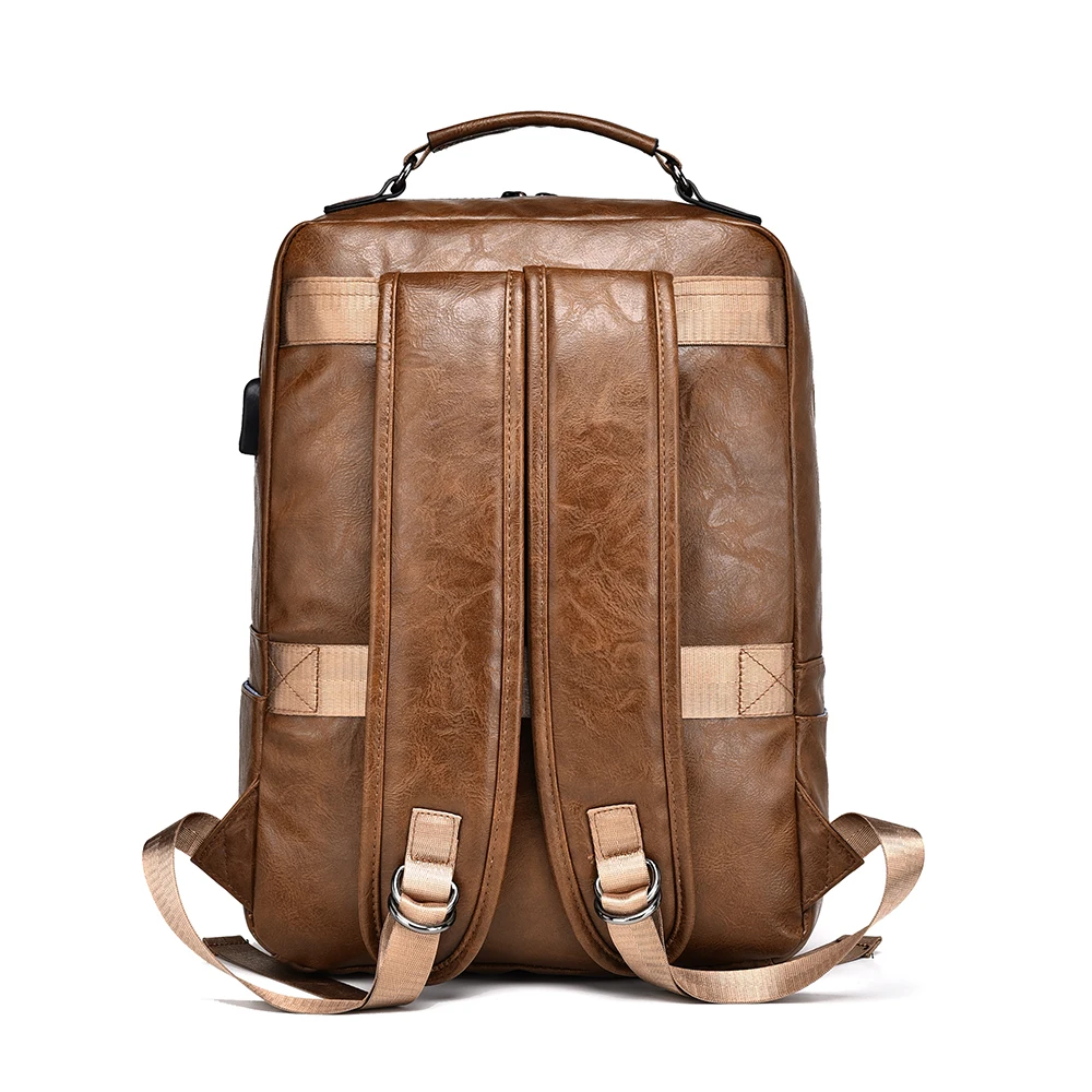 calvin klein large hudson leather backpack Calvin Klein Hudson Monogram Backpack in White