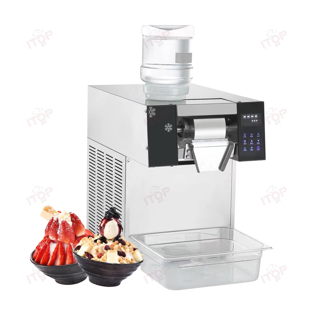 1300W Snowflake Ice Machine 180kg/day Air Cooling Korean Bingsu Freezer Automatic Shaved Ice Snow-flake Ice Making Machine