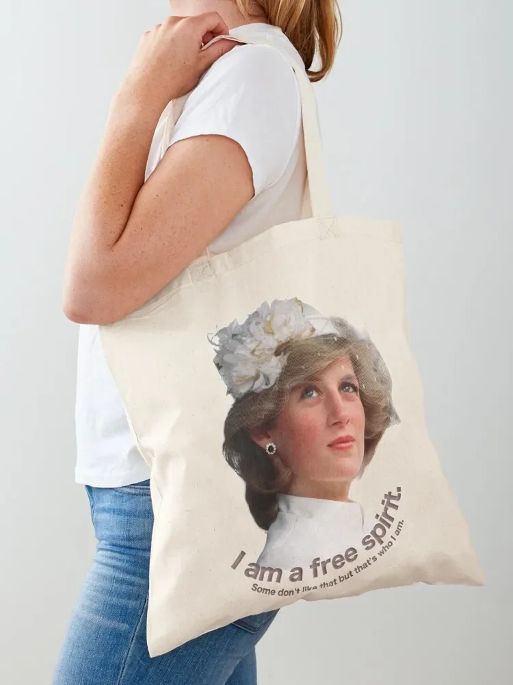 Lady Diana - Queen of Hearts Tote Bag tote bags aesthetic university shopper bag canvas tote bag