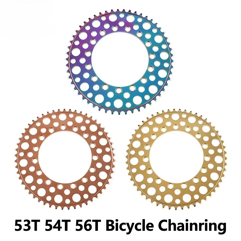 

Складная велосипедная звездочка, тонкий зубчатый диск, BCD, 8/9/10/11 скоростей, 53/54/56T, велосипедная звездочка с круглым отверстием для деталей шоссейного велосипеда